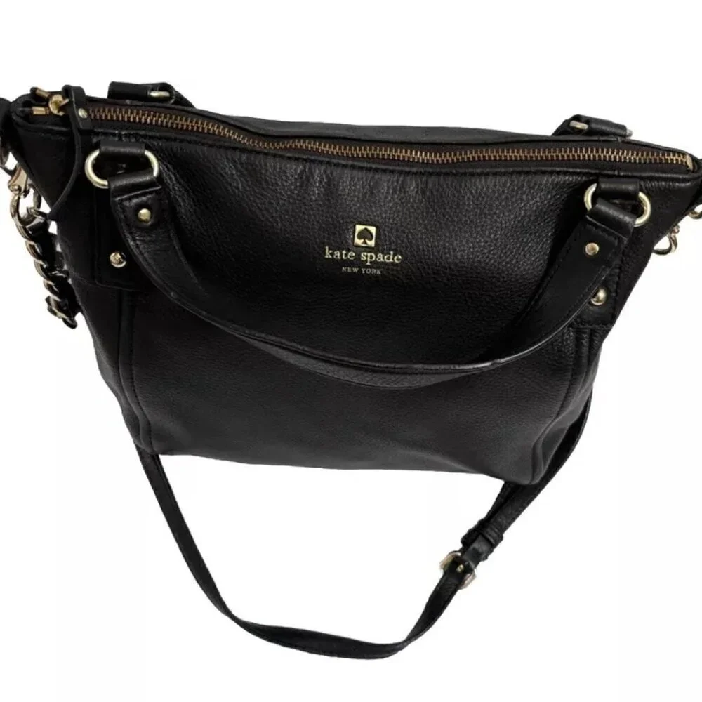 Kate Spade Handbag Leather black Satchel ShoulderBag Purse